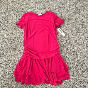 Girls rouched side dress